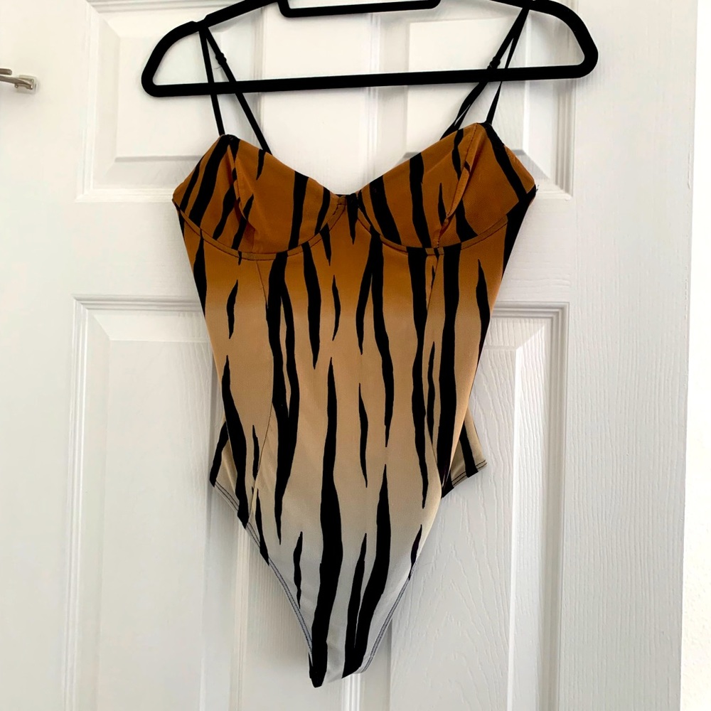 Animal print bodysuit